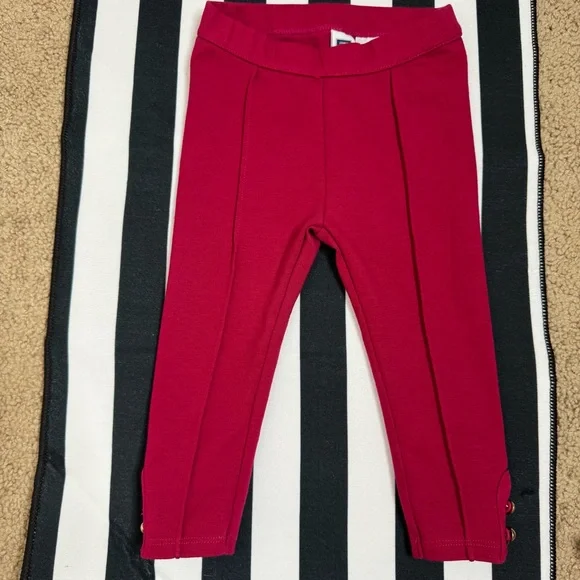 Janie & Jack Floral Top and Red Leggings Set - Picture 4 of 6